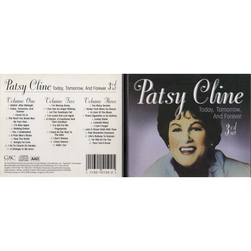 Today, Tomorrow and Forever ~ Patsy Cline ~ Country ~ 3 CDs ~ Used VG