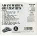 Greatest Hits ~ Adam Wade ~ Pop ~ CD ~ Used VG