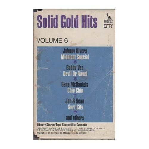 Solid Gold Hits Volume 6 ~ Various Artists ~ Rock ~ Cassette ~ Good