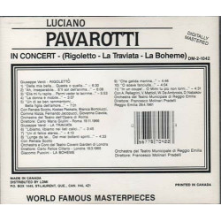 Luciano Pavarotti In Concert ~ Opera ~ Classical ~ CD ~ Used VG