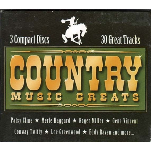 Country Music Greats ~ 30 Songs ~ 3 CD Set ~ Various Artists ~ Used VG