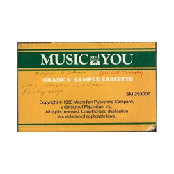 Music and You Sample Cassette Grade 6 ~ Children ~ Good