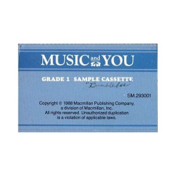 Music and You Sample Cassette Grade 1 ~ Children ~ Cassette ~ Good