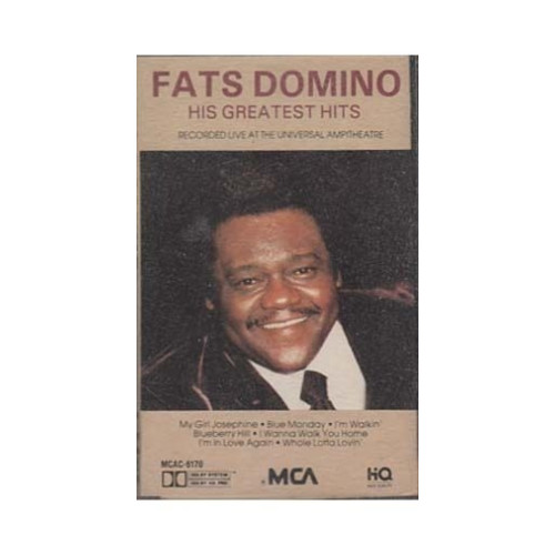 His Greatest Hits ~ Fats Domino ~ Piano Blues ~ Cassette ~ Good