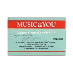 Music and You Sample Cassette Grade 3 ~ Children ~ Good