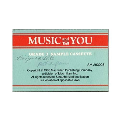 Music and You Sample Cassette Grade 3 ~ Children ~ Good