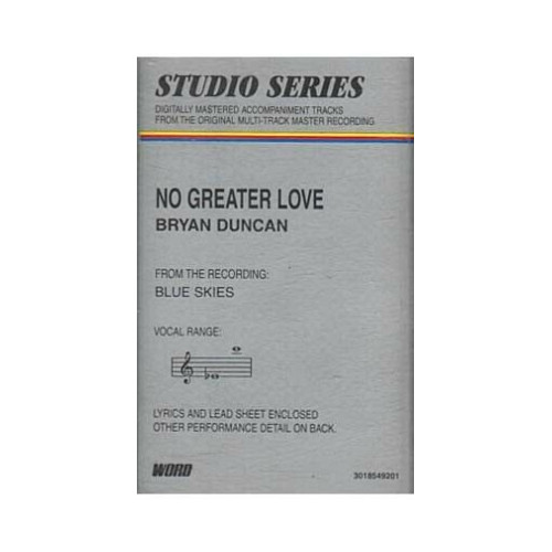 No Greater Love ~ Bryan Duncan ~ Christian ~ Gospel ~! Karaoke ~ Cassette ~ Good