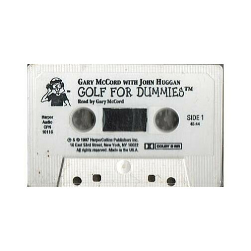 Golf for Dummies ~ Gary McCord ~ Audiobook ~ Cassette ~ Acceptable