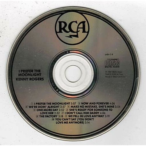 I Prefer Moonlight ~ Kenny Rogers ~ Contemporary Country ~ CD ~ Acceptable