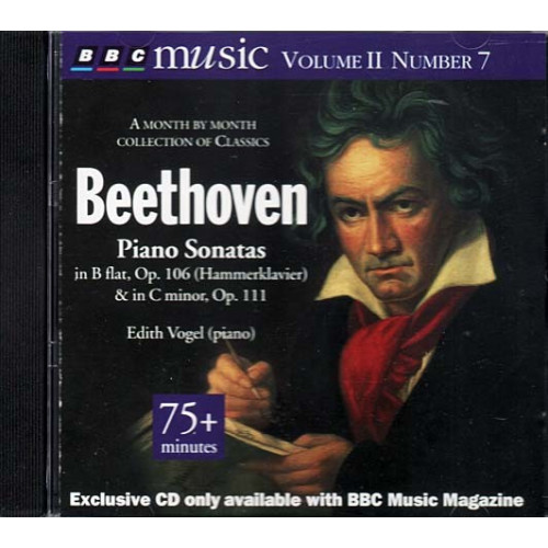Beethoven Piano Sonatas in B Flat and in C Minor ~ Edith Vogel ~ CD ~ Good