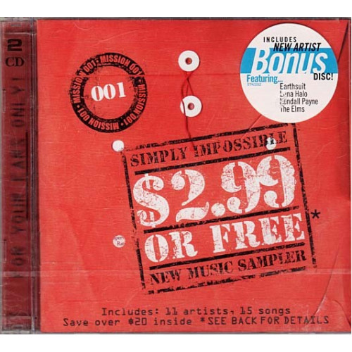 Simply Impossible Mission New Music Sampler 1 ~ Various Artists ~ Rock ~ CD New