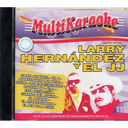 Larry Hernandez Y El Jj - Exitos ~ Larry Y El JJ Hernandez ~ Karaoke ~ CD ~ New