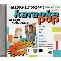 Sing It Now ! Karaoke Pop - December 2003 ~ Various Artists ~ Karaoke ~ CD ~ New