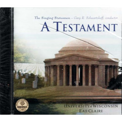 A Testament ~ Singing Statesmen ~ Christian ~ CD ~ New