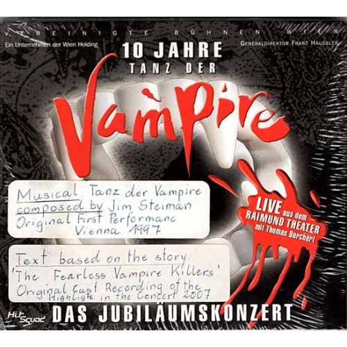 10 Jahre Tanz Der Vampire ~ Vereinigte Bⁿhnen Wien ~ Theater ~ CD ~ New