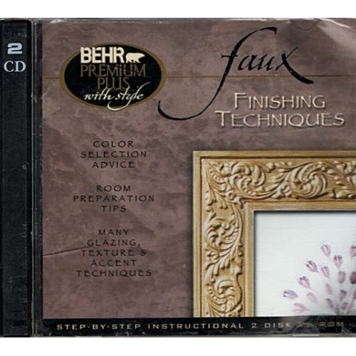 Faux Finishing Techniques ~ Home Depot ~ Non-Music ~ 2 CDs ~ New