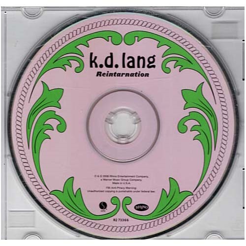 Reintarnation ~ k.d. lang ~ Rock ~ CD ~ Acceptable