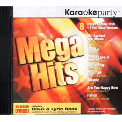 Mega Hits ~ KaraokeParty ~ Karaoke ~ CD ~ Used VG
