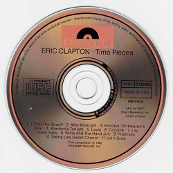Timepieces The Best of Eric Clapton ~ Eric Clapton ~ Blues ~ CD ~ Acceptable