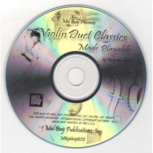Violin Duet Classics Made Playable ~ Mary Ann Harbar ~ Lesson ~ CD Acceptable