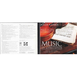 Music An Appreciation - Sixth Edition ~ Roger Kamien ~ Classical ~ 2 CDs ~ Good