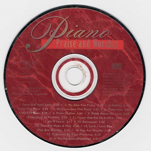 Piano, Praise And Worship ~ Stan Whitmire ~ Jazz ~ CD ~ Acceptable