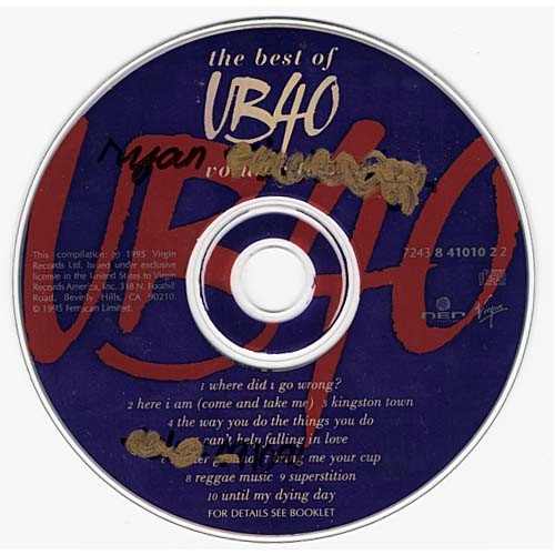 The Best Of UB40 - Volume Two ~ UB40 ~ Reggae ~ CD ~ Acceptable