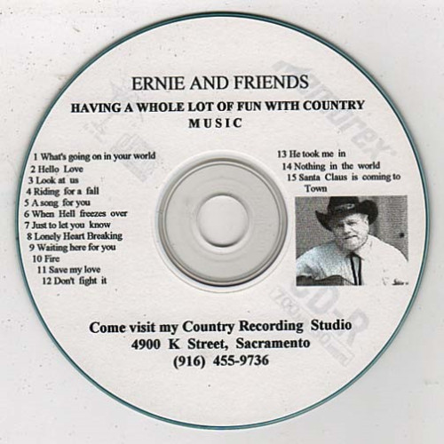 Having A Whole Lot of Fun With Country Music ~ Ernie and Friends ~ CD Acceptable