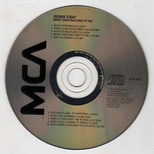Merry Christmas Strait To You ~ George Strait ~ Christmas ~ CD ~ Acceptable