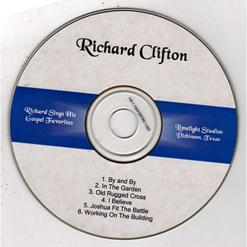 Richard Sings His Gospel Favorites ~ Richard Clifton ~ Gospel ~ CD ~ Acceptable