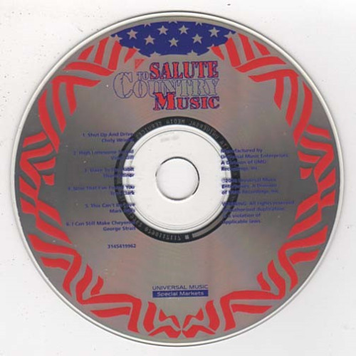 Salute to Country Music...2000 ~ Various Artists ~ Country ~ CD ~ Acceptable