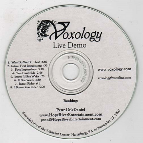 Live Demo ~ Voxology ~ Pop ~ CD ~ Acceptable