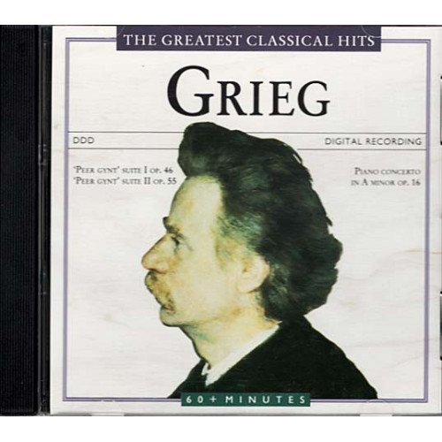 The Greatest Classical Hits ~ Edvard Grieg ~ Classical ~ CD ~ Good