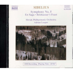 Symphony No. 5 ~ Jean Sibelius ~ Classical ~ CD ~ Used VG