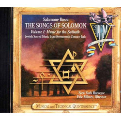 The Songs Of Solomon, Volume 1: Music For The Sabbath ~ Salomone Rossi ~ CD ~ VG