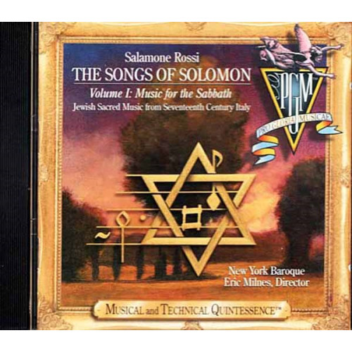 The Songs Of Solomon, Volume 1: Music For The Sabbath ~ Salomone Rossi ~ CD ~ VG