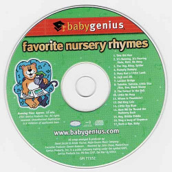 Favorite Nursery Rhymes ~ Babygenius ~ Children's ~ CD ~ Acceptable
