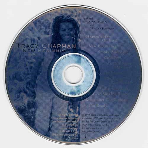 New Beginning ~ Tracy Chapman ~ Rock ~ CD ~ Acceptable