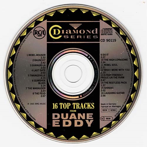 16 Top Tracks ~ Duane Eddy ~ Pop ~ CD ~ Acceptable