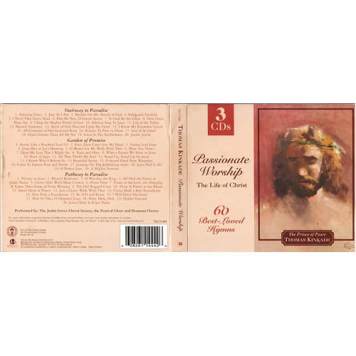 Passionate Worship: The Life of Christ ~ Thomas Kinkade ~ Christian ~ 3 CDs Good