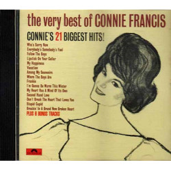 The Very Best Of Connie Francis (Connie's 21 Biggest Hits!) ~ Pop ~ CD ~ Good