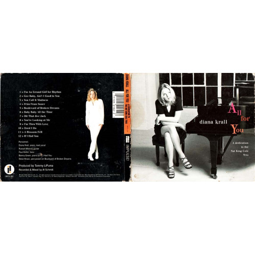 All For You (A Dedication To Nat King Cole Trio) ~ Diana Krall ~ Jazz ~ CD Good