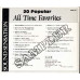 20 Popular All Time Favorites ~ Various Artists ~ Pop ~ CD ~ Good