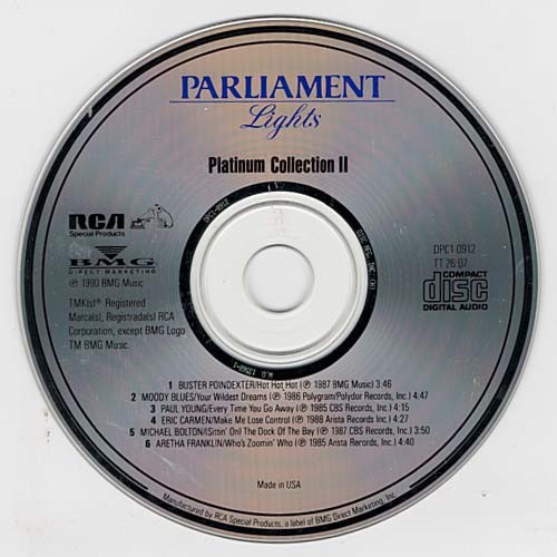 Parliament Lights / Platinum Collection II ~ Various ~ Pop ~ CD ~ Acceptable