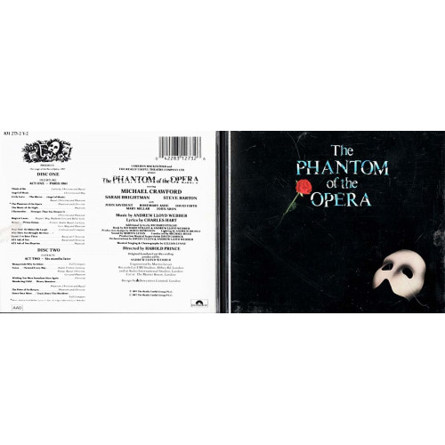 The Phantom Of The Opera ~ Andrew Lloyd Webber ~ Movie, TV, Theater ~ 2 CDs ~ VG