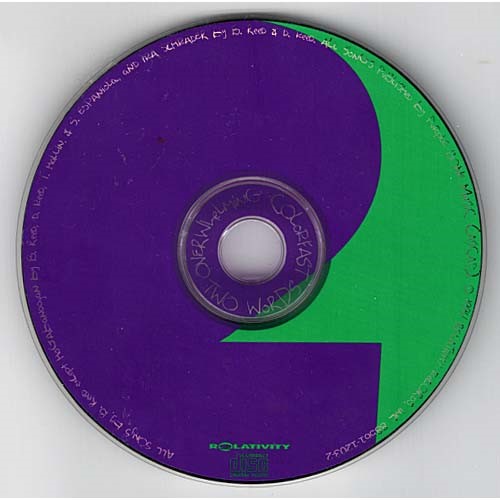Two Words ~ Overwhelming Colorfast ~ Rock ~ CD ~ Acceptable