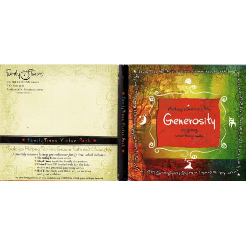 Family Times Value Pack : Generosity ~ Various Artists ~ Instructional ~ CD Good