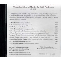 Chamber / Choral Music By Beth Anderson ~ Beth Anderson ~ Classical ~ CD ~ VG