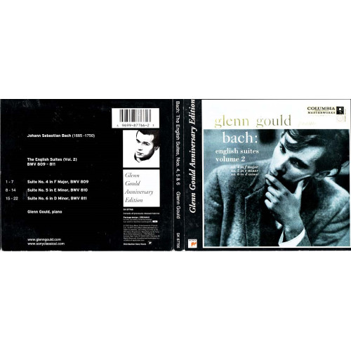 English Suites, Vol 2, No.4 In F Maj, No.5 In E Min, No.6 In D Min ~ Bach CD VG