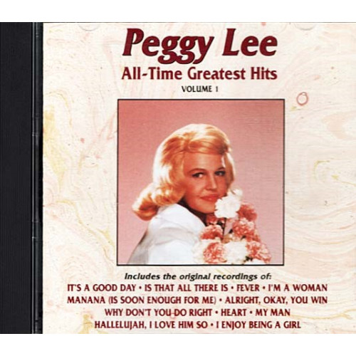 All-Time Greatest Hits Volume 1 ~ Peggy Lee ~ Jazz ~ CD ~ Good